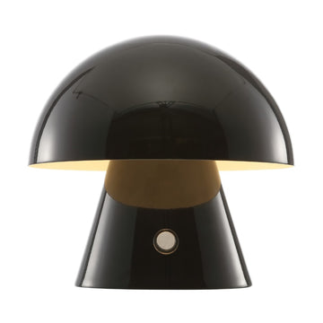 Porcini 7" Contemporary Bohemian Rechargeable/Cordless Iron Integrated LED Mushroom Table Lamp - JONATHAN Y